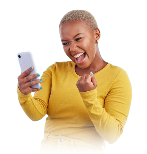Woman with phone